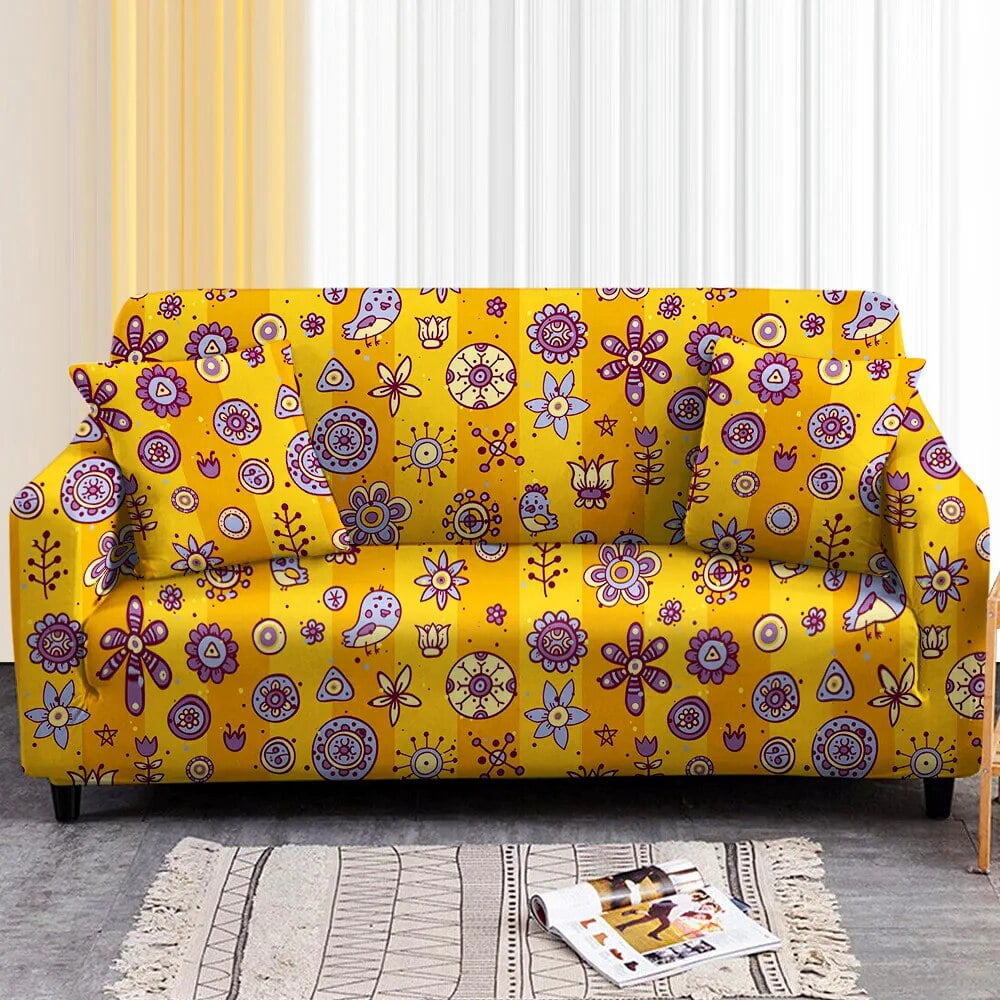 Sofa Cover Flower Stretch Sofa Covers for Living Room Fullywrap Couch