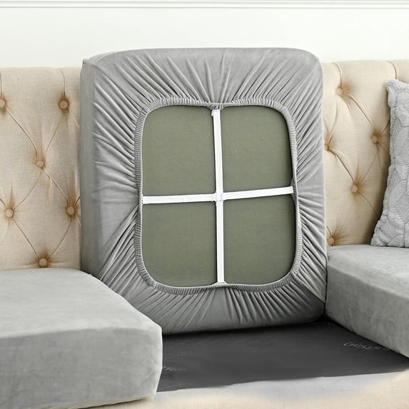 Sofa Cover Full-Bag Slipcover, Stretch Couch Covers for Living Room Furniture Protector, Anti-Scratch Pet Proof Sofa Cover for Sectional, Reversible Jacquard Sofa Slipcovers for Home Decor