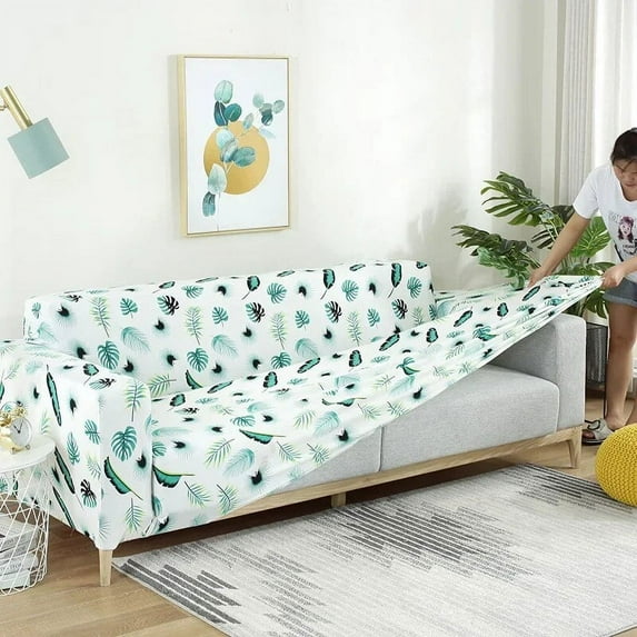Sofa Cover High Stretch Printed Sofa Slipcover Corner Sofa Covers Funda Sofas Elastic Couch Cover 1/2/3/4-seater Fundas