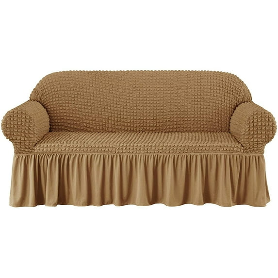 Sofa Cover,Luxurious Sofa Slipcovers With Elegant Skirt Non Slip Couch Cover High Stretch Durable Furniture Protector For Kids