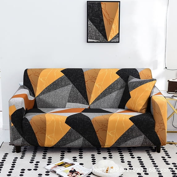 Sofa Cover,Seater Printed Sofa Cover Couch Slipcover Elastic Stretch Armchair / Loveseat / Couch Sectional Sofa Slipcover Furniture Protector Dog Pet