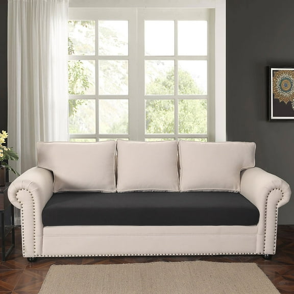 Sofa Cover Slipcover,1/2/3 Seater Waterproof Sofa Cushion Cover Elastic Polar Fleece Sofa Mat Seat Cushion Cover Home Indoor Furniture Decor (Chair Cushion Cover)