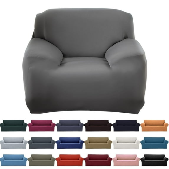 Sofa Cover Slipcover Stretch Elastic 1 Seater Chair Sofa Couch Furniture Protector Fit, Machine washable Sofa Slipcover ,Mutiple colors,Home Decor