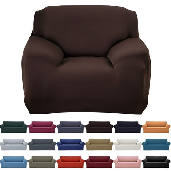 Sofa Cover Slipcover Stretch Elastic 1 Seater Chair Sofa Couch Furniture Protector Fit, Machine washable Sofa Slipcover ,Mutiple colors,Home Decor