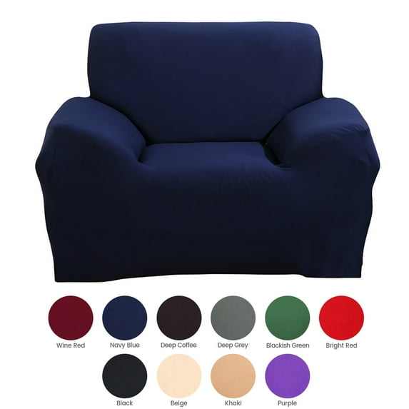 Sofa Cover Stretch Chair Cover Sofa Slipcovers for 1 Cushion Couch with 1 Free Pillow Case (1 Seater Sofa 90-130cm)