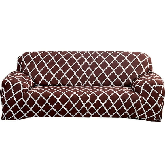 Sofa Cover Stretch Couch Cover Sofa Slipcovers for 4 Cushion Couch with 1 Free Pillow Case (4 Seater Sofa 220-300cm)