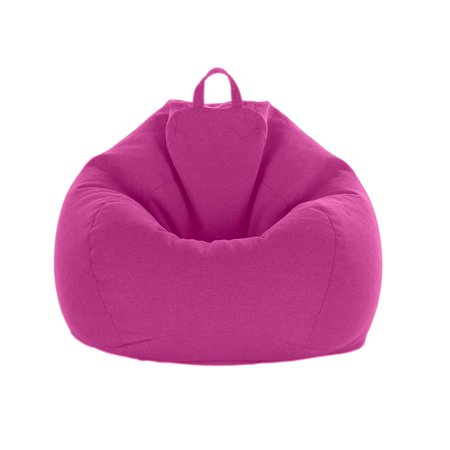 Sofa Cover for Kids, Teens, Adults - Sofa and Giant Lounger Furniture, Stuffed Animal Toys Storage - Pink