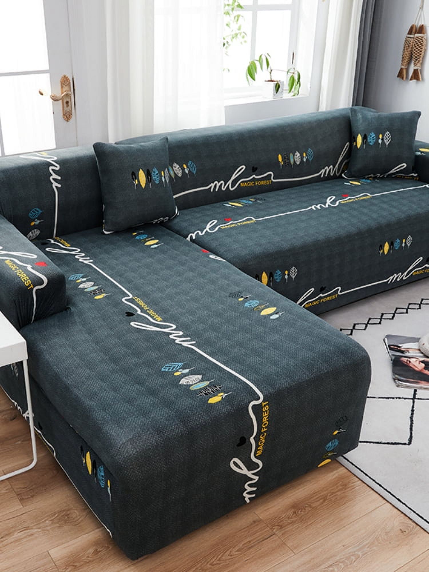 Sofa Cover for L Shape Sofa Corner Couch Elastic Couch Cover for Sofa ...