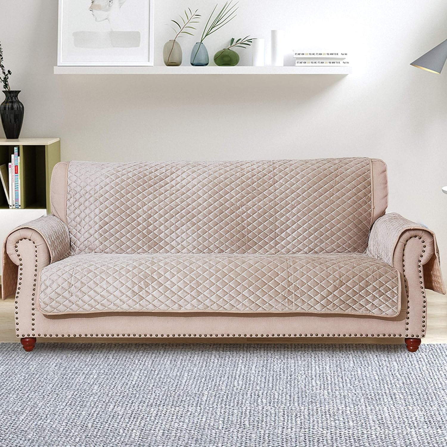 Sofa Cover for Leather Sofa, Couch Cover, Couch Covers for 3 Cushion