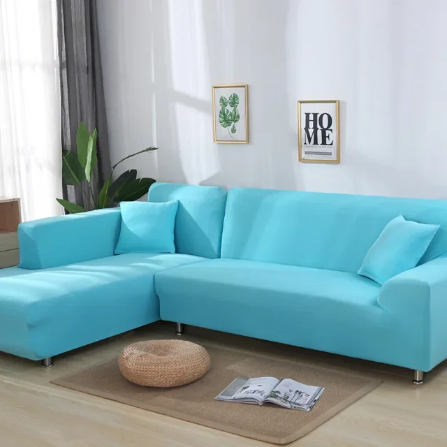 Sofa Covers 1/2/3/4 Seats Solid Couch Cover L Shaped Sofa Cover