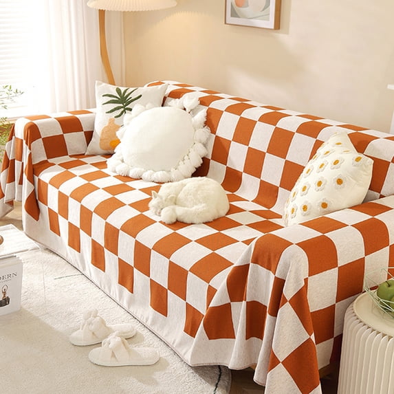 Sofa Covers Couch Cover For Living Room Jacquard Furniture Protector Couch Covers For 1 Cushion Couch Durable Sofa Slipcover For Dogs Pets -Style 3;