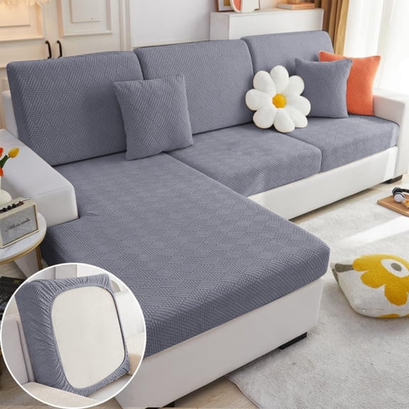 Sofa Covers Couch Covers For Sectional Sofa 2024 New Couch Cushion Covers Sofa Covers Soothing Home Sofa Covers Washable Stretch Slipcovers Cotton, Grey M