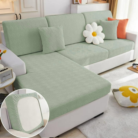 Sofa Covers Couch Covers For Sectional Sofa 2024 New Couch Cushion Covers Sofa Covers Soothing Home Sofa Covers Washable Stretch Slipcovers Cotton, Mint Green L