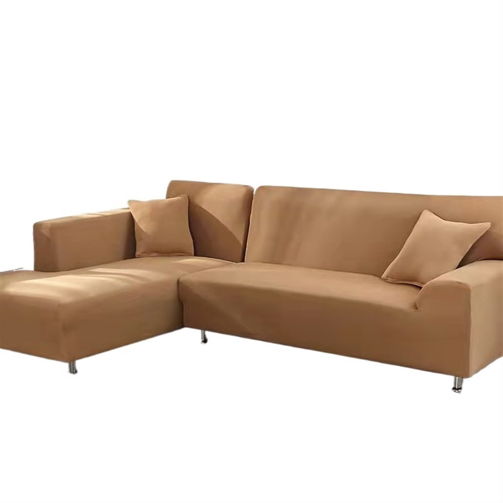 Solid Sofa Cover For Living Room Elastic 1/2/3/4 Seater Sofa Cover Protector L Shaped Corner Sofa Cover