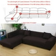 thumbnail image 1 of Sofa Covers for L Shape, 2pcs Polyester Fabric Stretch Slipcovers 3 seater(70"-90") + 4 seater(90'-115") ,+ 2pcs Pillow Covers for Sectional sofa L-shape Couch, 1 of 8