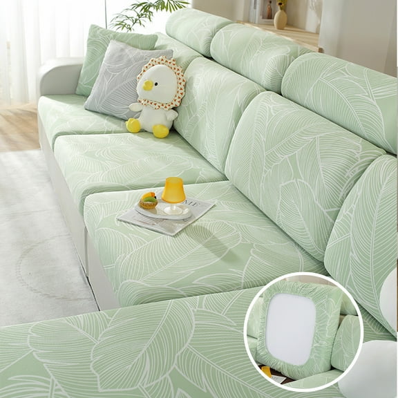 Sofa Covers Stretch Under $5! Yannianjz Sofa Slipcover Stretch Couch Cover for Sectional Sofa, Soft Sofa Protector for Living Room, Pet Friendly Furniture Cover for Couch Chair and Loveseat