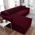 thumbnail image 1 of Sofa Covers for Living Room Elastic Solid Corner Couch Cover L Shaped Chaise Longue Slipcovers Chair Protector 1/2/3/4 Seater, 1 of 7
