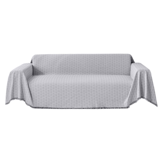 Sofa Covers for Living Room Reversible Slipcover Protector with Blanket Set, 35.4x35.4 in, Polyester, Pet-Friendly