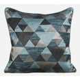 thumbnail image 1 of Sofa Cushion Cover, Teal Blue Couch Pillow&nbsp;Cases 16x16 inch (40x40 cm), Jacquard Toss Pillow Covers, Geometric, Triangle Pattern, Contemporary Decorative Throw Pillow - Teal Origami, 1 of 2