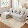 thumbnail image 1 of Kevinplus 3-Seater Oversized Sectional Sofa with Chaise for Living Room & Apartments, Grey, 1 of 7