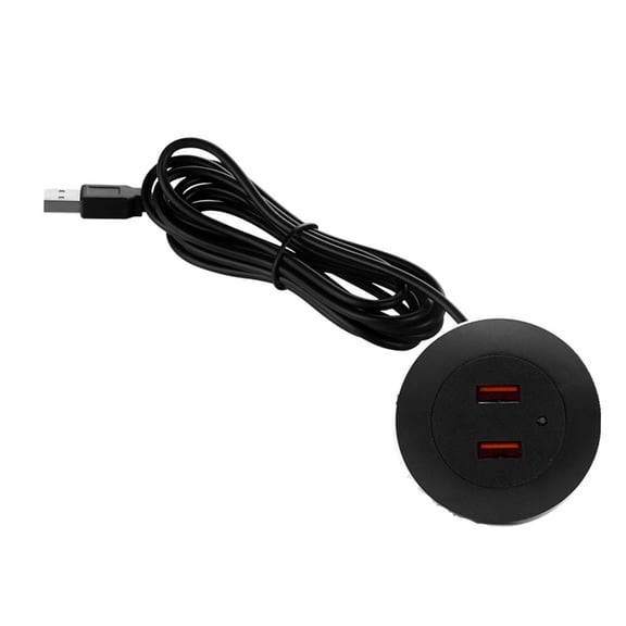 Sofa Desktop Hole Embedded USB Charger USB Phone Charger for Laptop PC Office Mobile Phone Charging Socket Replace