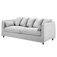 thumbnail image 1 of Sofa, Fabric, Light Grey Gray, Modern Contemporary Urban Design, Living Lounge Room Hotel Lobby Hospitality, 1 of 10