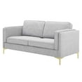 thumbnail image 1 of Sofa, Fabric, Light Grey Gray, Modern Contemporary Urban Design, Living Lounge Room Hotel Lobby Hospitality, 1 of 10