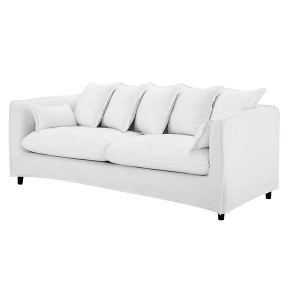 Sofa, Fabric, White, Modern Contemporary Urban Design, Living Lounge Room Hotel Lobby Hospitality