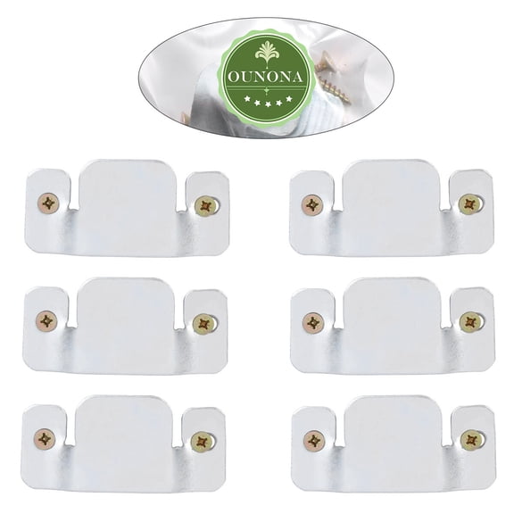 UPKOCH Sectional Couch Metal Connectors Sofa Interlock Bracket Metal 8Pcs Brackets 16Pcs Screws