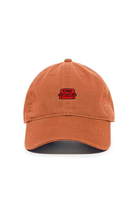 Sofa King Baseball Cap Embroidered Cotton Adjustable Dad Hat Orange