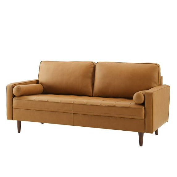Sofa, Leather, Tan, Modern Contemporary Urban Design, Living Lounge Room Hotel Lobby Hospitality