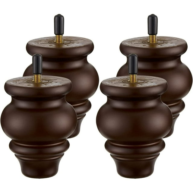 Sofa LegsFurniture Legs 3.5 inch,Round Couch Legs Wood Furniture feet,Sofa Replacement Parts