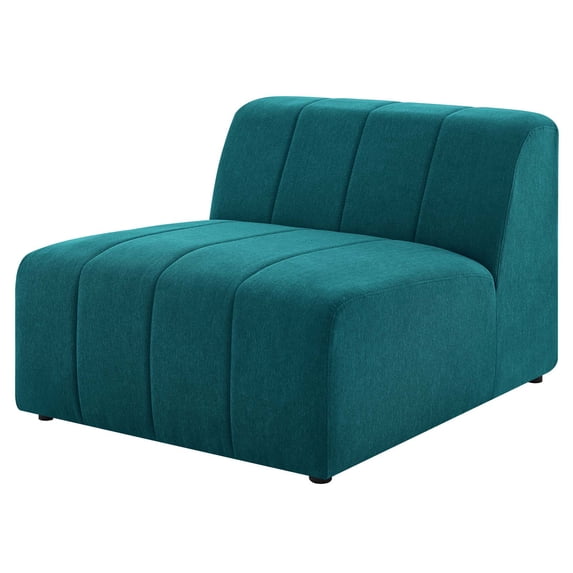 Sofa Middle Chair, Fabric, Teal Blue, Modern Contemporary Urban Design, Living Lounge Room Hotel Lobby Hospitality