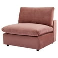 thumbnail image 1 of Sofa Middle Chair, Velvet, Pink, Modern Contemporary Urban Design, Living Lounge Room Hotel Lobby Hospitality, 1 of 8