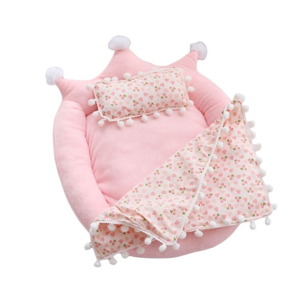 Sofa Mini Beds Bedroom Dollhouse 17 Centimeter Cute Doll Beds With And Blankets Decorative,Ideal Christmas Holiday Gift