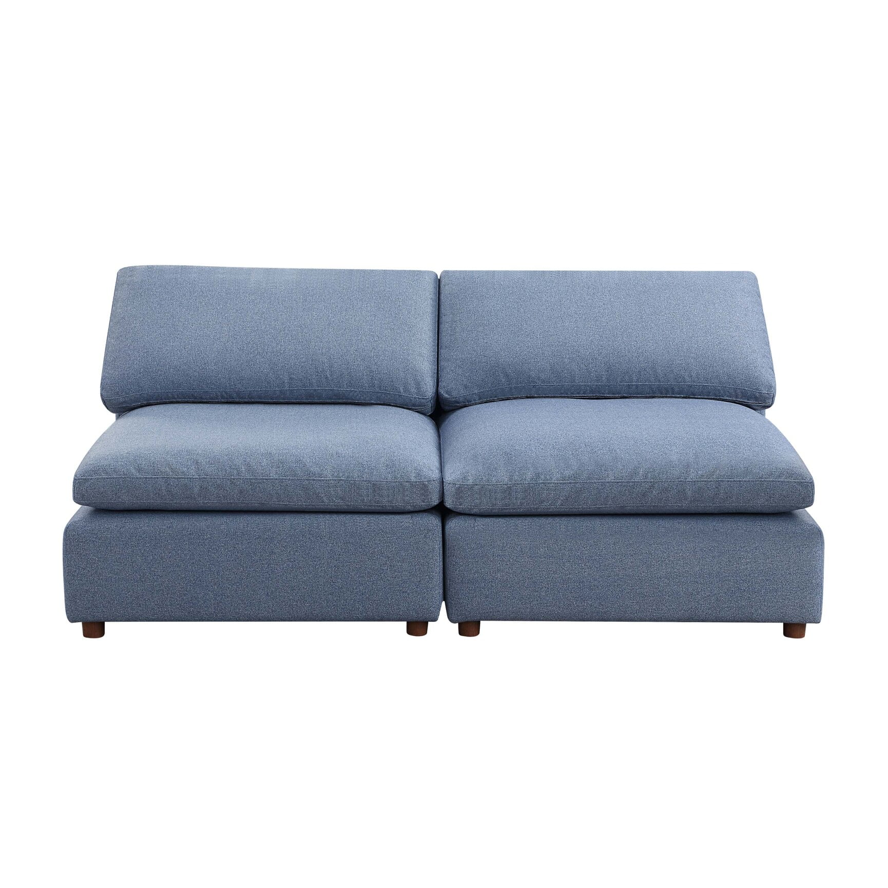 Sofa, Modern Modular Sectional Sofa Couch, Modern Armless Loveseat