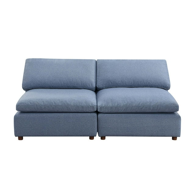 Sofa, Modern Modular Sectional Sofa Couch, Modern Armless Loveseat