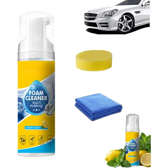 Sofa Renovation Spray, Foam No-Rinse Cleaner, 4-In-1 Multi-Enzyme Foam Cleaner, Foam Cleaner All Purpose, Powerful Cleaning, Deep Cleaning Spray for Car Interior, Kitchen Grease, Bathroom Tiles (1PC)