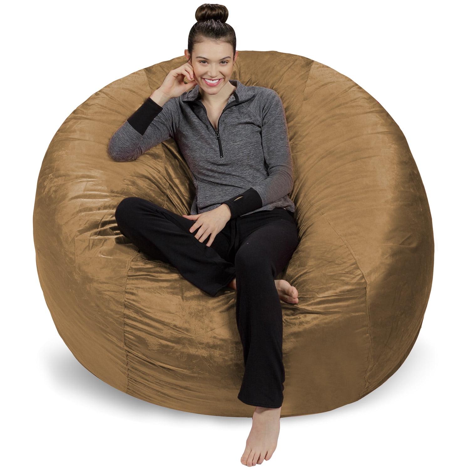 Sofa Sack Bean Bag Chair, Memory Foam Lounger with Microsuede Cover