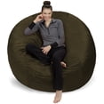 thumbnail image 1 of Sofa Sack Bean Bag Chair, Memory Foam Lounger with Microsuede Cover, Kids, Adults, 6 ft, Olive, 1 of 5
