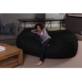 thumbnail image 1 of Sofa Sack Bean Bag Chair, Memory Foam Lounger with Microsuede Cover, Kids, Adults, 7.5 ft, Black, 1 of 4