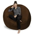 thumbnail image 1 of Sofa Sack Giant Microsuede Bean Bag Chair, Kids, Adults, 6ft, Chocolate, 1 of 5