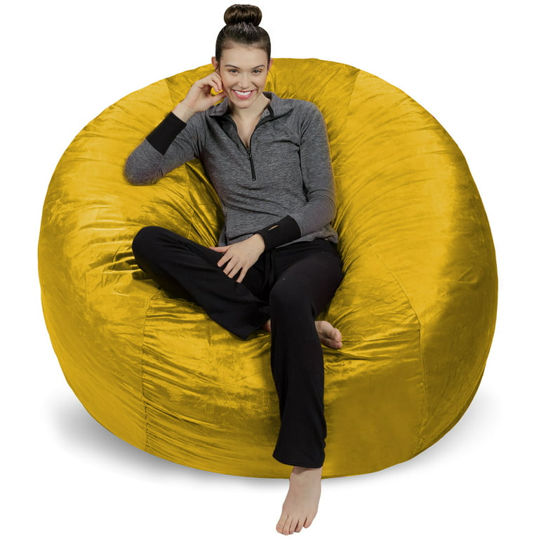 Ultimate Sack 5000 (5 ft.) Bean Bag Chair in multiple colors: Giant  Foam-Filled Furniture - Machine Washable Covers, Double Stitched Seams,  Durable