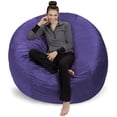 thumbnail image 1 of Sofa Sack Giant Microsuede Bean Bag Chair, Kids, Adults, 6ft, Purple, 1 of 5