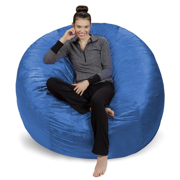 Sofa Sack Giant Microsuede Bean Bag Chair, Kids, Adults, 6ft, Royal Blue