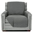 thumbnail image 1 of Sofa Shield Chair Slip Cover with Strap, Large Cushion Protector for 23" Seat, Charcoal, 1 of 10