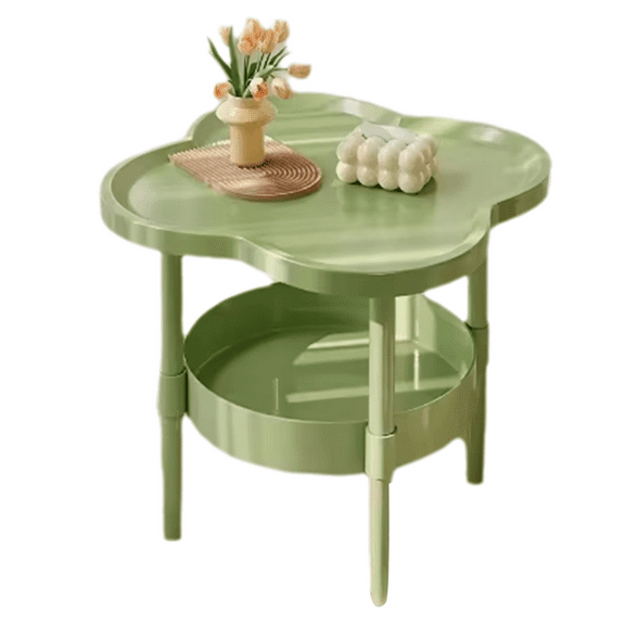 Sofa Side Several Bedroom Small Table Room Storage Table Balcony Double Layer Coffee Table Green,1 x table,Green