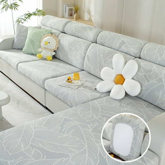 Sofa Slipcover,Stretch Universal Sofa Cover, Wear-Resistant Textured Sectional Couch Cover,Home Living Room Sofa Seat Protection Decor