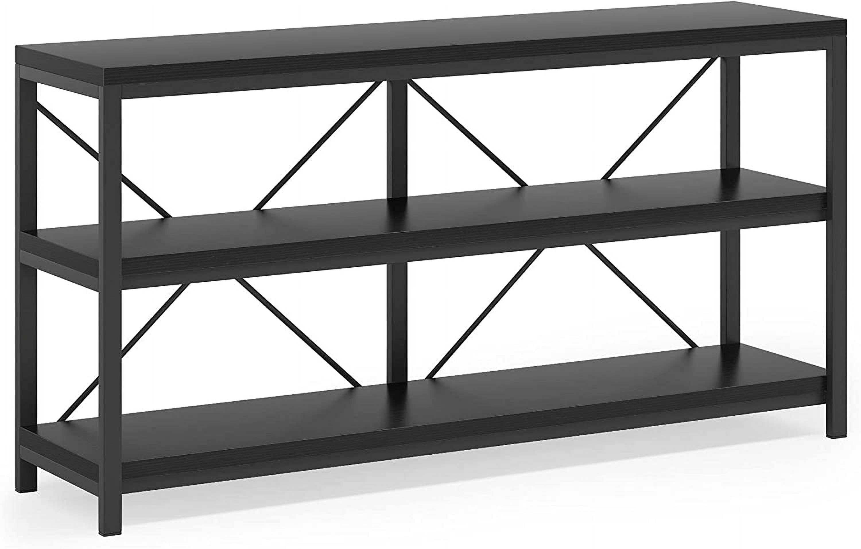 Sofa Table 3 Tiers TV Console TV Stand Long Sofa Table with Storage