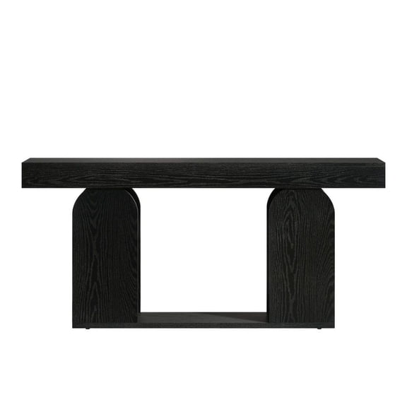 Sofa Table Console Table, Entryway Table - Long Hallway Table for Living Room, Foyer, Lobby - Modern Minimalist Design with Open Shelf